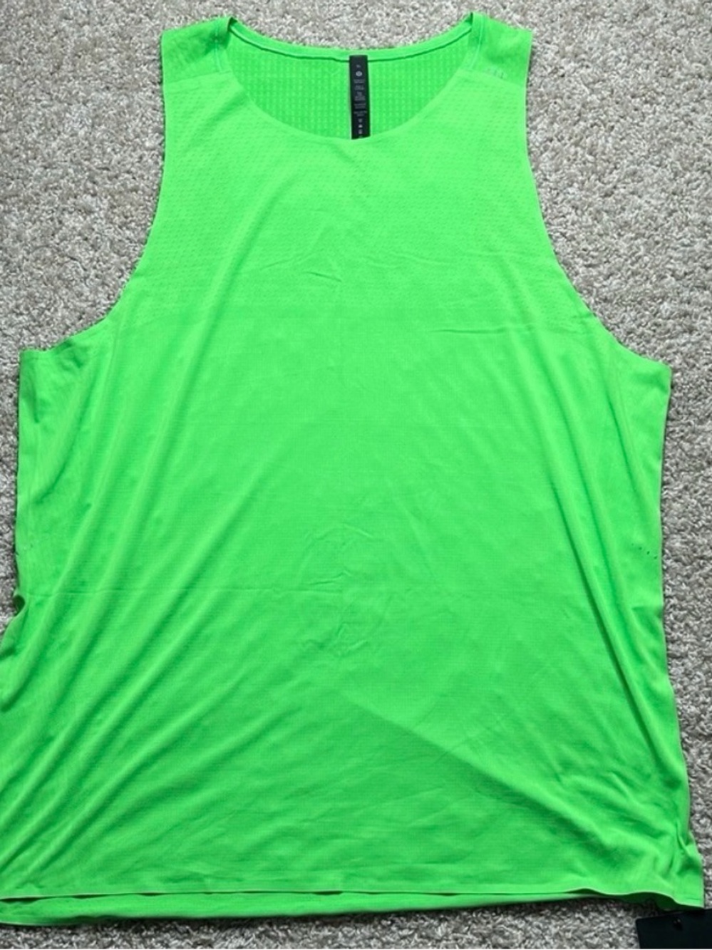 lululemon athletica Men's Neon Green Performance Tank